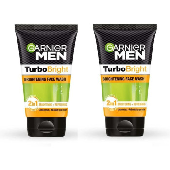 Garnier Men Face Wash Turbo Bright Brightening