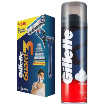 GILLETTE GUARD 7 UP TO SHAVES