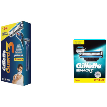 Gillette Guard Manual Shaving Razor Blades - 8 Cartridges