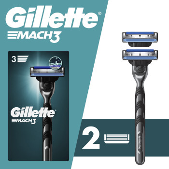 Gillette Mach3 Razor 2 Blades, 