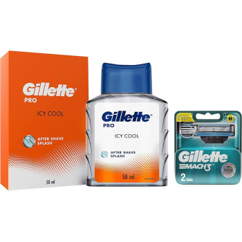 Gillette Pro After Shave Splash Icy Cool , White 50 ml