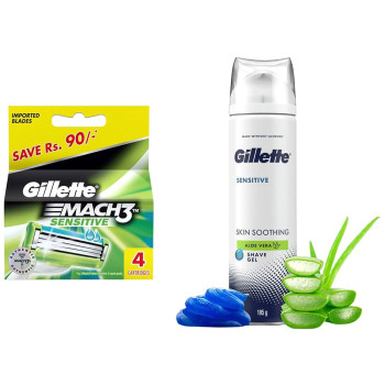 Gillette Sensitive Skin Soothing Shave Gel 195g