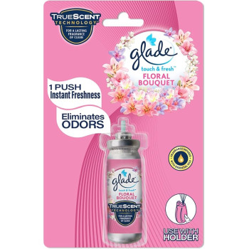Glade Touch & Fresh Aerosol Air Freshener - Wall Mount, Floral Perfection, 12 ml (Dispenser + Refill)