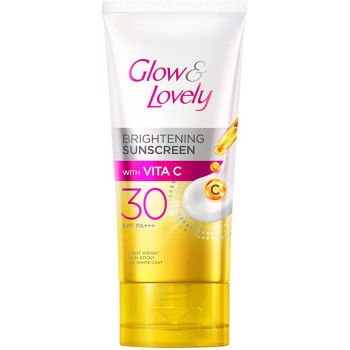 Glow & Lovely SPF 30 Brightening Sunscreen Cream, 15gm 