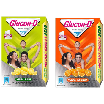 Glucon-D Glucose Based Beverage Mix - Nimbu Pani Flavoured,