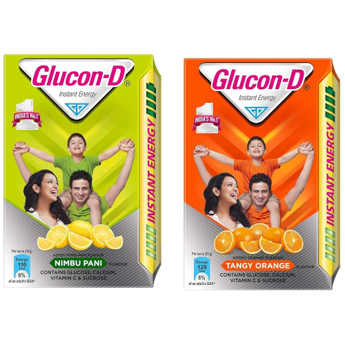 Glucon-D Glucose Based Beverage Mix - Nimbu Pani Flavoured,