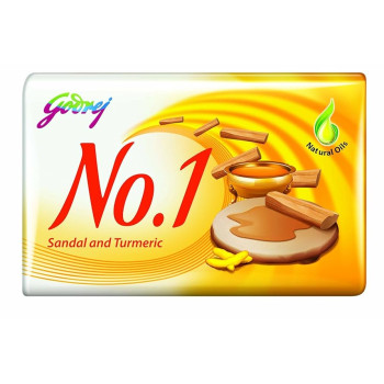 Godrej No.1 Sandal and Turmeric Bath Soap 150 g (Pack of 4)