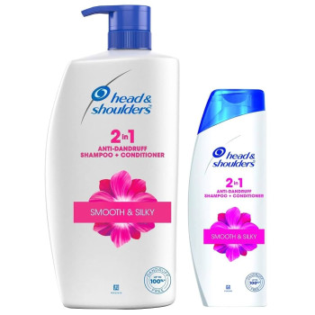 HEAD & SHOULDERS 2-in-1 Conditioner + Anti Dandruff Shampoo With Almond Milk  (72 ml)