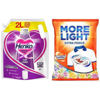 Henko Matic Top Load Liquid Detergent - 1L Refill Pouch
