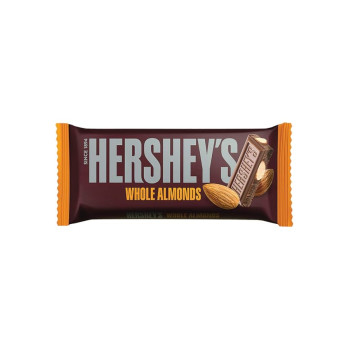 HERSHEY'S Whole Almonds Bar|A Crunchy Chocolaty Treat 40Gm