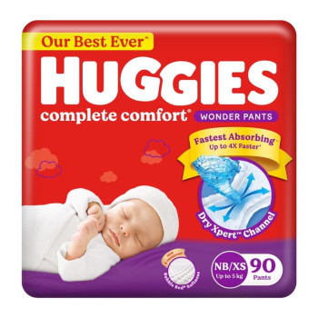 HUGGIES COMPLETE COMFORT NB/XS 2