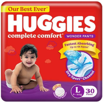 Huggies Complete Comfort Wonder Pant L30