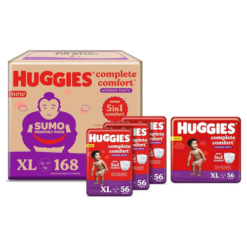Huggies Complete Comfort Wonder Pants | Pant Style Baby Diapers L
