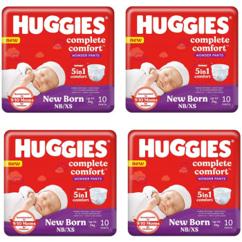 HUGGIES COMPLETE COMFORT XS10