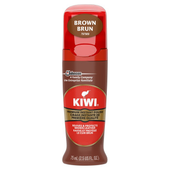 Kiwi Instant Polish - Brown Leather 75ML 