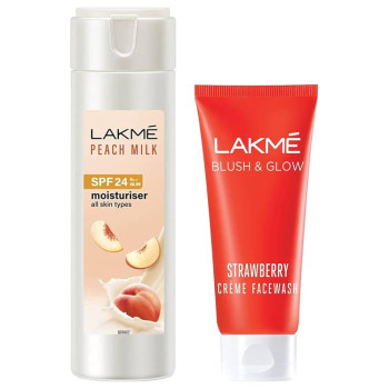 Lakme Blush & Glow Strawberry Gel Face Wash With 100% Real Strawberry Extract 50 g