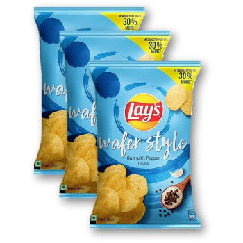 Lay's Wafer Style Salt with Pepper Flavour Chips 