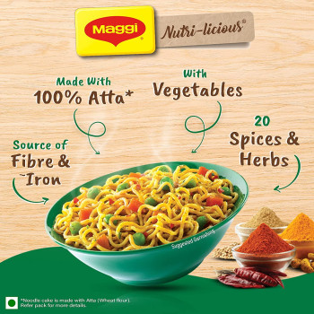 Maggi Nutri-licious Masala Instant Veg Atta Noodles 290g