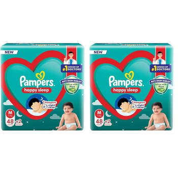 MamyPoko Pants All Night Absorb Baby Diapers, Medium (M), 48 Count 7-12 kg