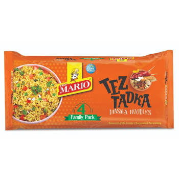 Mario Tez Tadka Instant Noodles Vegetarian  (340 g)