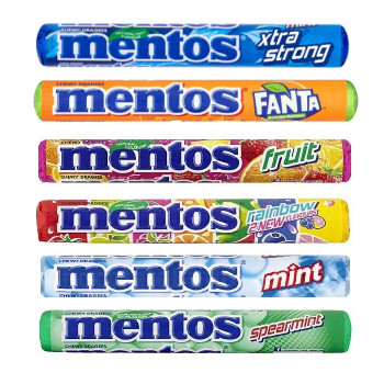 Mentos Fruit Juice Candies,