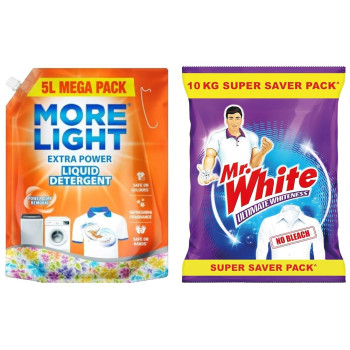 More Light Extra Power Liquid Detergent 5 Litre Pouch