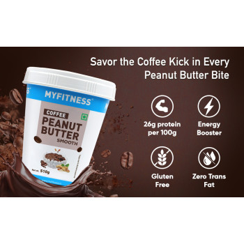My Fitness Coffee Peanut Butter Mooth Jar 510g
