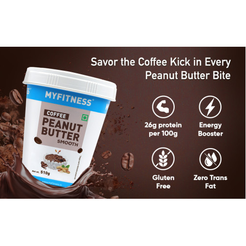 My Fitness Coffee Peanut Butter Mooth Jar 510g