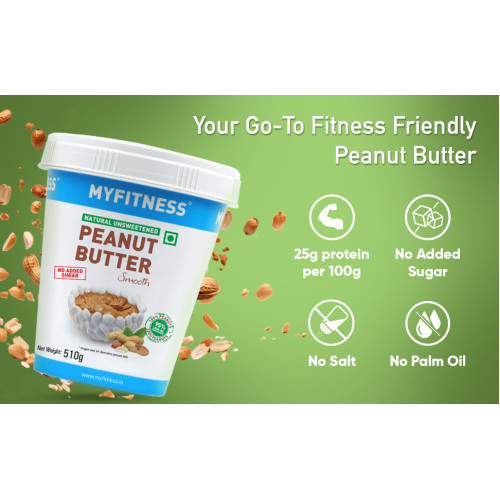 MyFitness Peanut Butter Natural Smooth 510g
