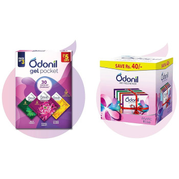 Odonil Gel Pocket - Floral Valley, Fragrance, Provides Germ Protection, 10g