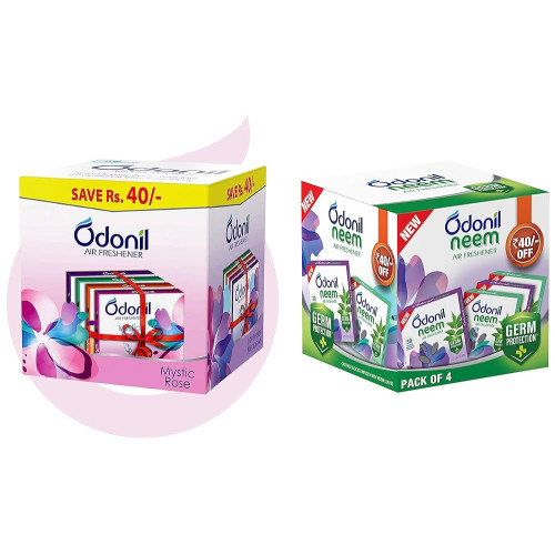 Odonil Mix Air Freshener Block 48 g (Pack of 4)