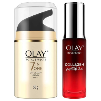 Olay Total Effects Day Cream |with Vitamin B5, Niacinamide, Green Tea, SPF 15