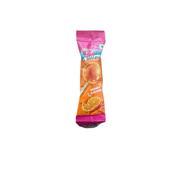 orange flavour boomer lollipop