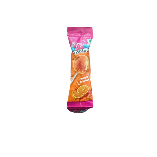 orange flavour boomer lollipop