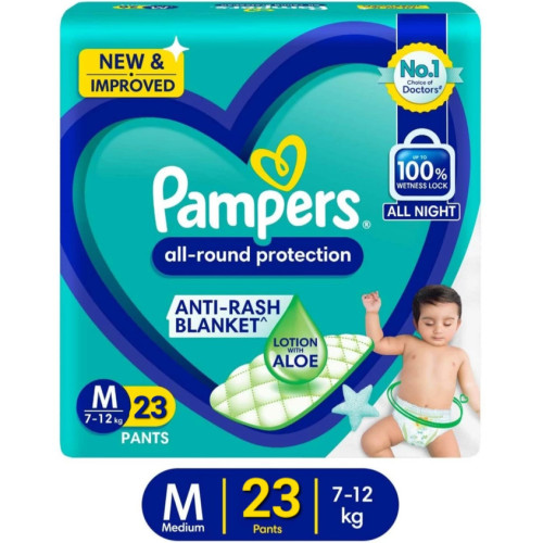 Pampers All round protection Mediam size M - 22 Pcs Diapers