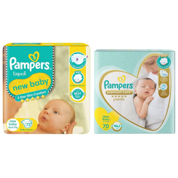 PAMPERS NEW BABY PERMIUM TAPED 72