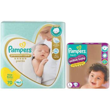 Pampers Premium Taped Diapers NB