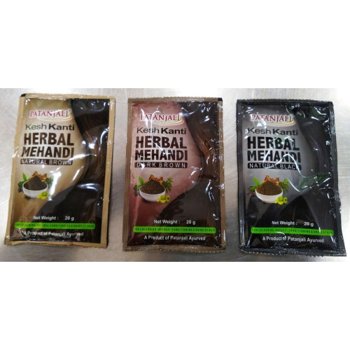 Patanjali Kesh Kanti Herbal Mehandi Dark Brown 20g