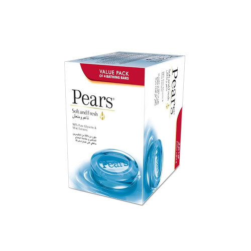 Pears Soft And Fresh Gel Soap Pack of 4