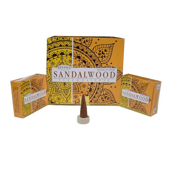 pure fragrance sandal wood dhoop 12 cones 