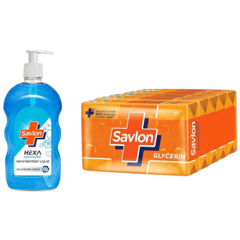 Savlon Moisturizing Glycerin Soap with savlon pump bottel Free
