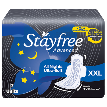 Stayfree Advanced All Night Ultra-Soft with Wings Pads XXL