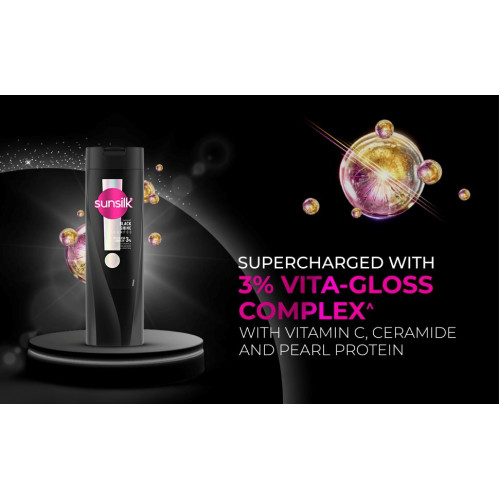 Sunsilk Radiant Black Shine Shampoo 350 ml