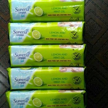 Superia Gangajal Silk Lemon & Mint Oil Soap 500g Pack Of 4