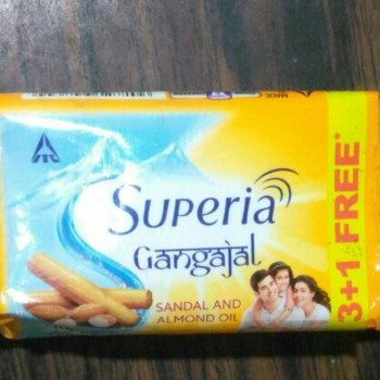 Superia Gangajal Silk Sandal & Almond Oil Soap( Pack Of 4)