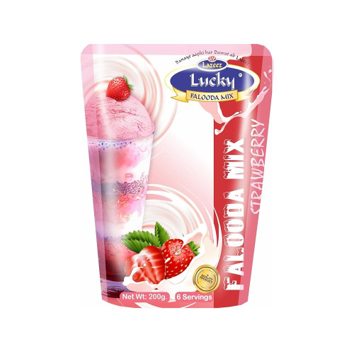 Weikfield Strawberry Falooda Dessert Mix 200G