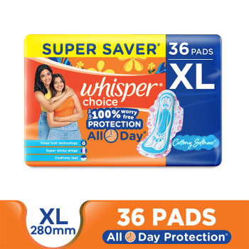 WHISPER CHOICE 36PADS XL 