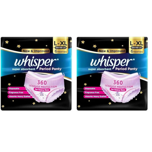 Whisper Super Absorbent Period Panty 2 panties