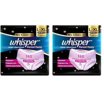 Whisper Super Absorbent Period Panty, 6