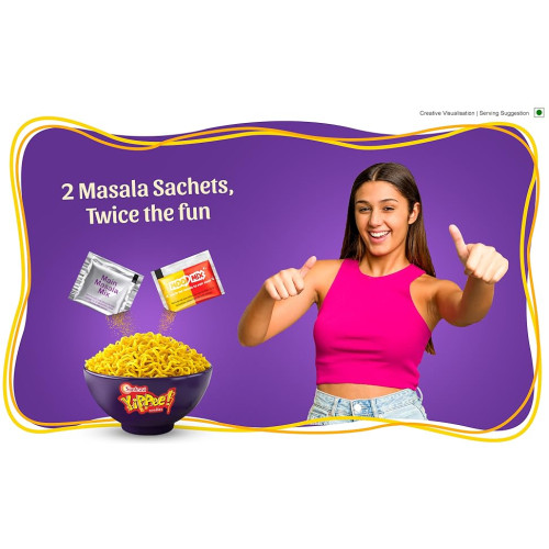 YiPPee! Magic Mood Masala 4 Block Instant Noodles 